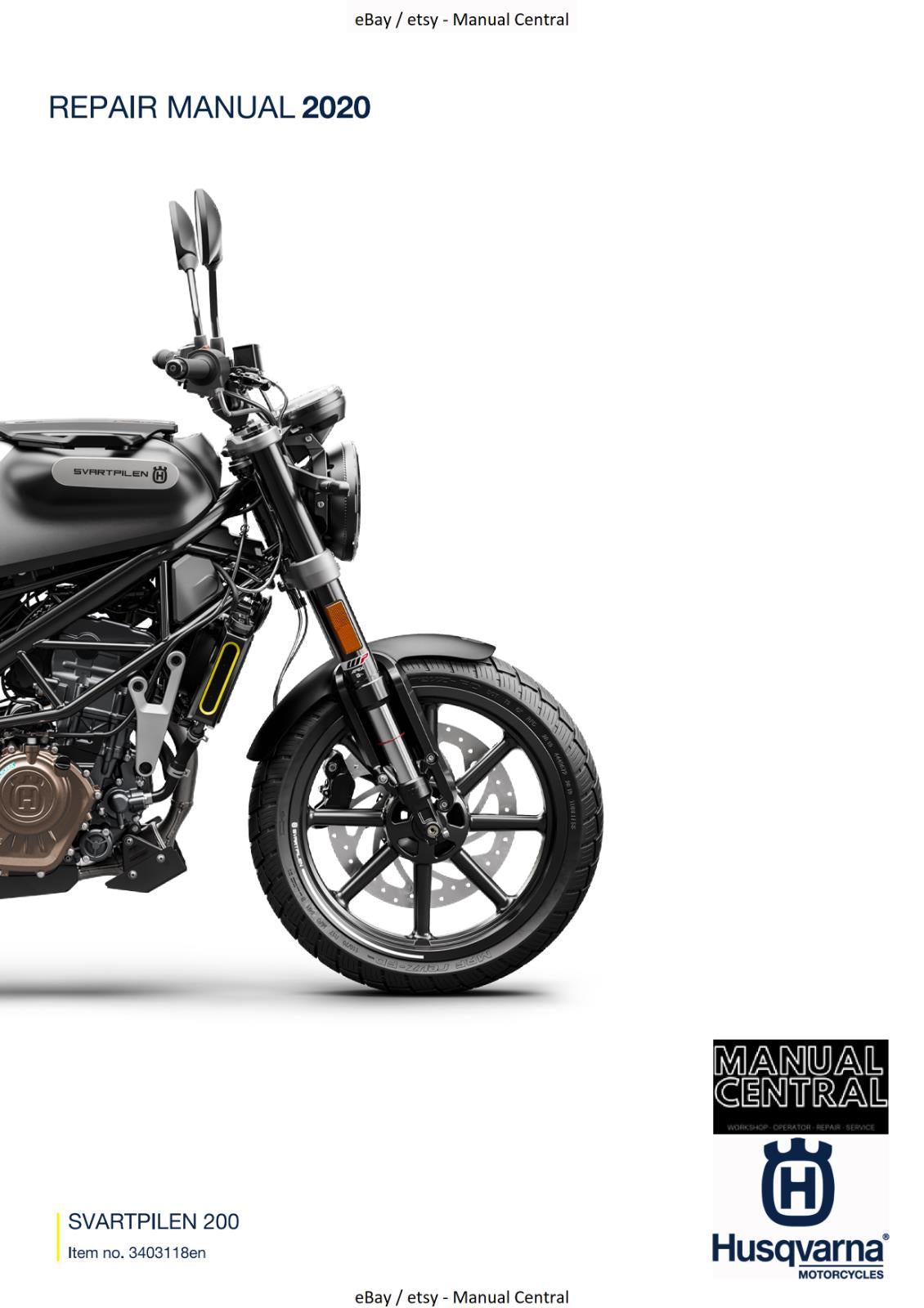 HUSQVARNA 2020 - SVARTPILEN 200 - WORKSHOP SERVICE REPAIR MANUAL REPRINTED