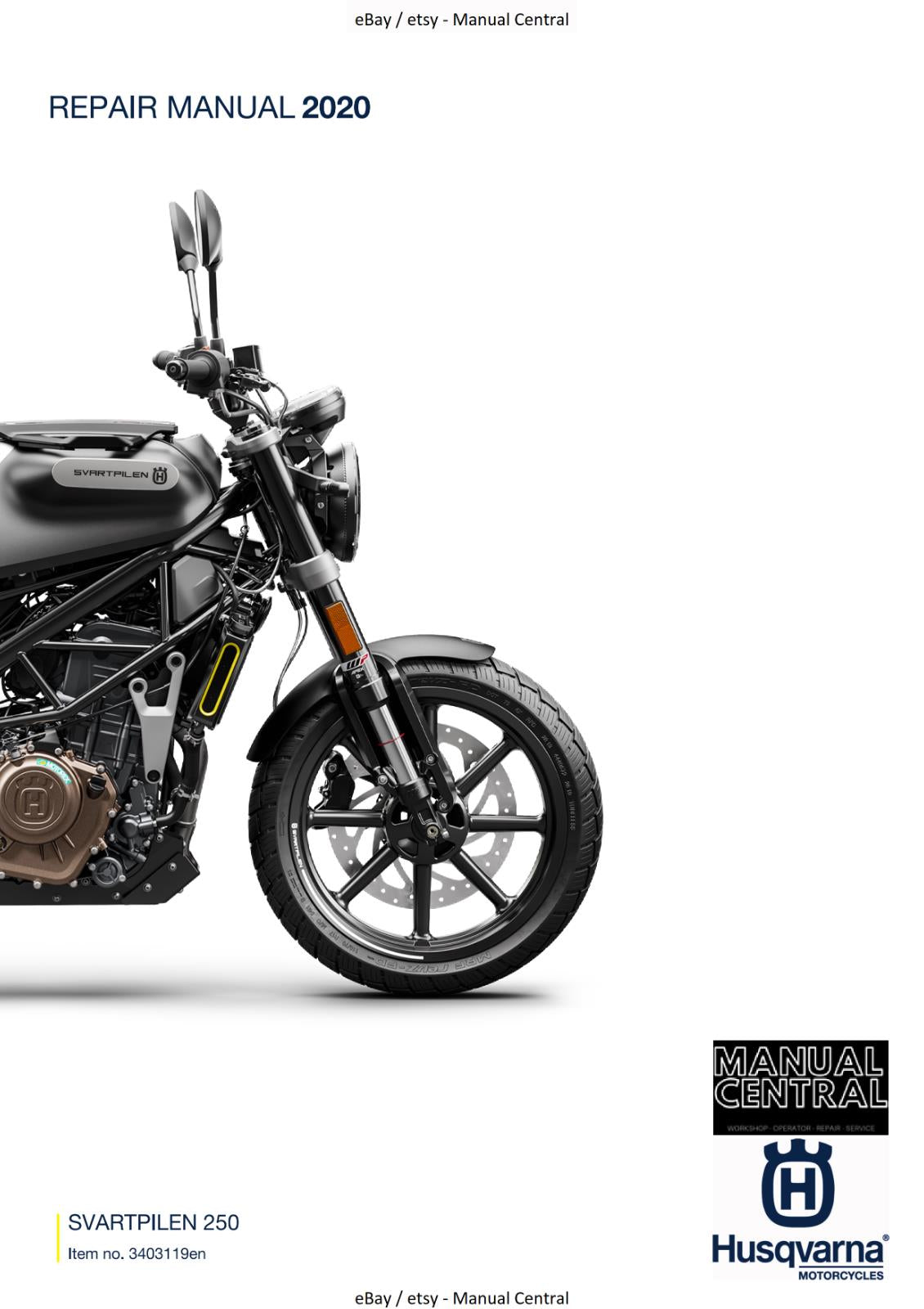 HUSQVARNA 2020 - SVARTPILEN 250 - WORKSHOP SERVICE REPAIR MANUAL REPRINTED