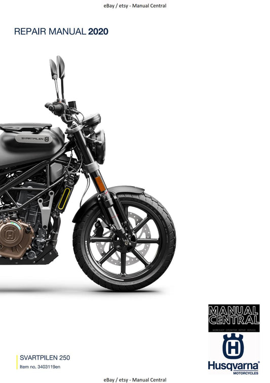 HUSQVARNA 2020 - SVARTPILEN 250 - WORKSHOP SERVICE REPAIR MANUAL REPRINTED