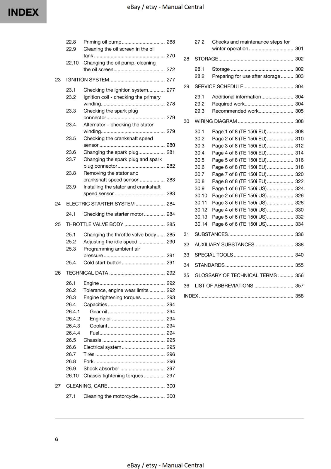 HUSQVARNA 2020 - TE 150i - WORKSHOP SERVICE REPAIR MANUAL REPRINTED