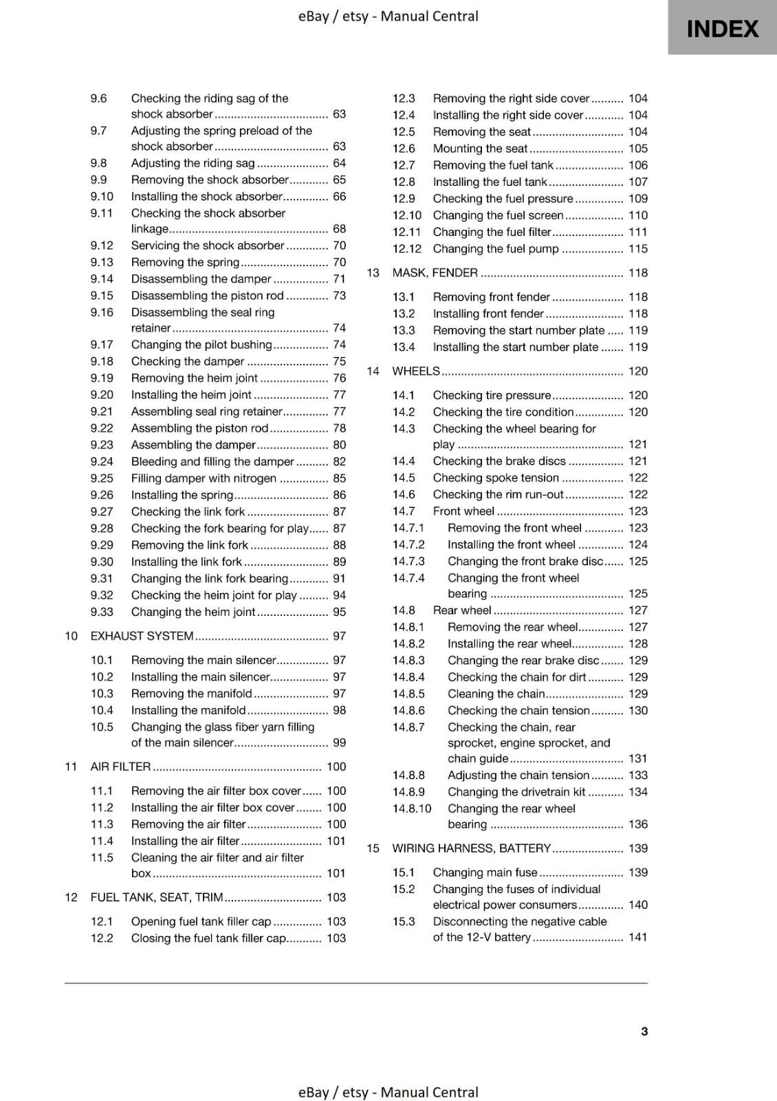 HUSQVARNA 2020 - TX 300i - WORKSHOP SERVICE REPAIR MANUAL REPRINTED