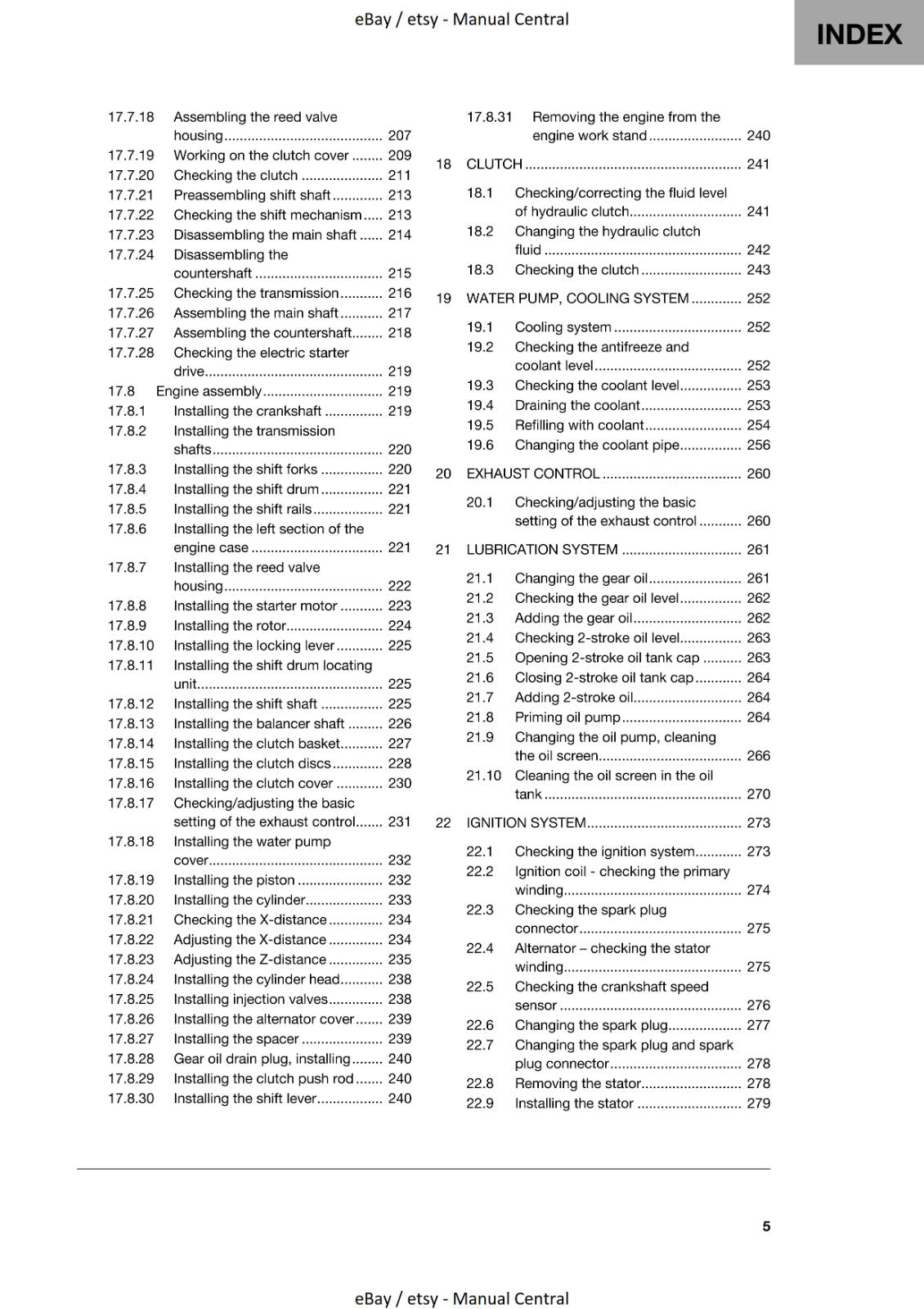 HUSQVARNA 2020 - TX 300i - WORKSHOP SERVICE REPAIR MANUAL REPRINTED