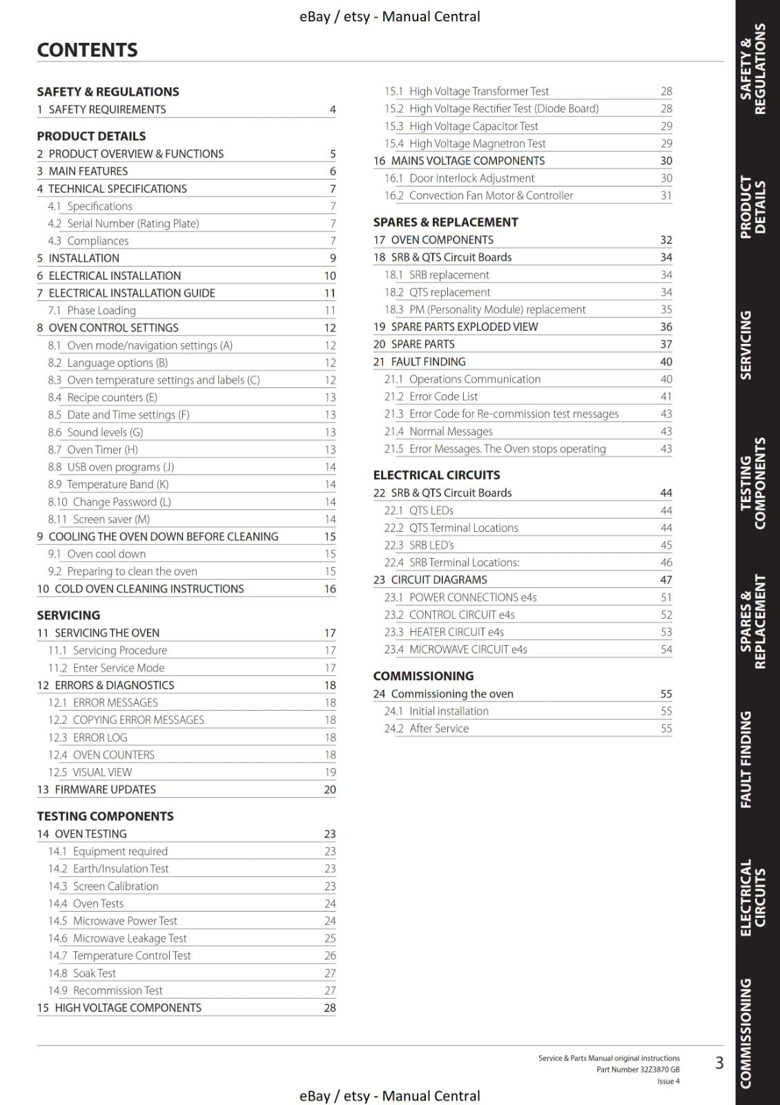 EIKON E4S ISSUE 4 - SERVICE & PARTS MANUAL REPRINT
