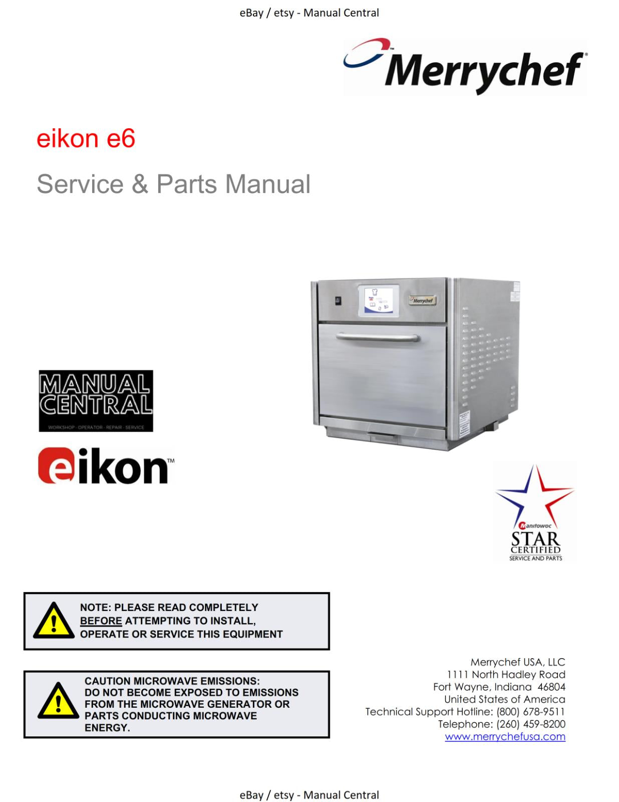 EIKON E6 - SERVICE MANUAL MANUAL REPRINT