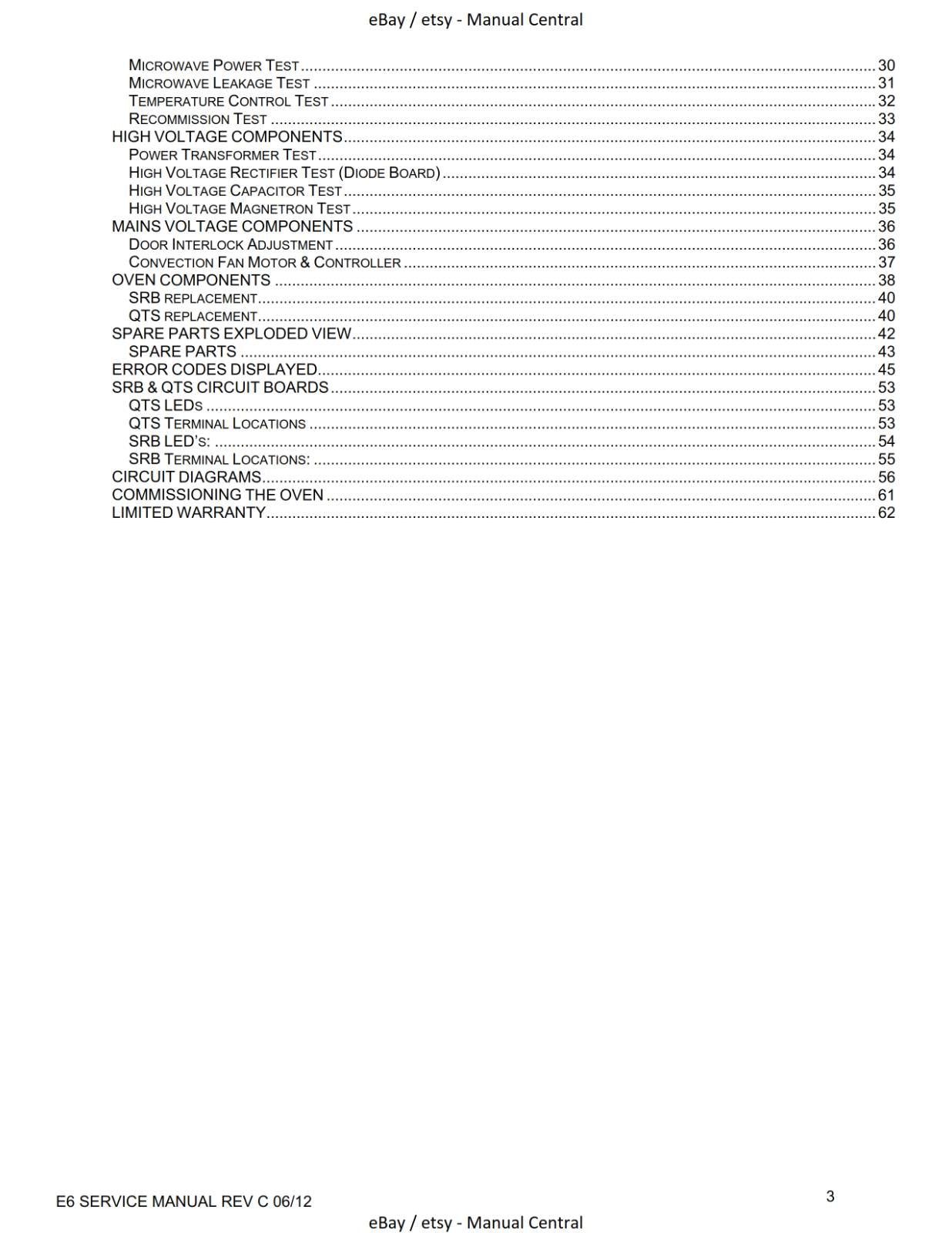EIKON E6 - SERVICE MANUAL MANUAL REPRINT