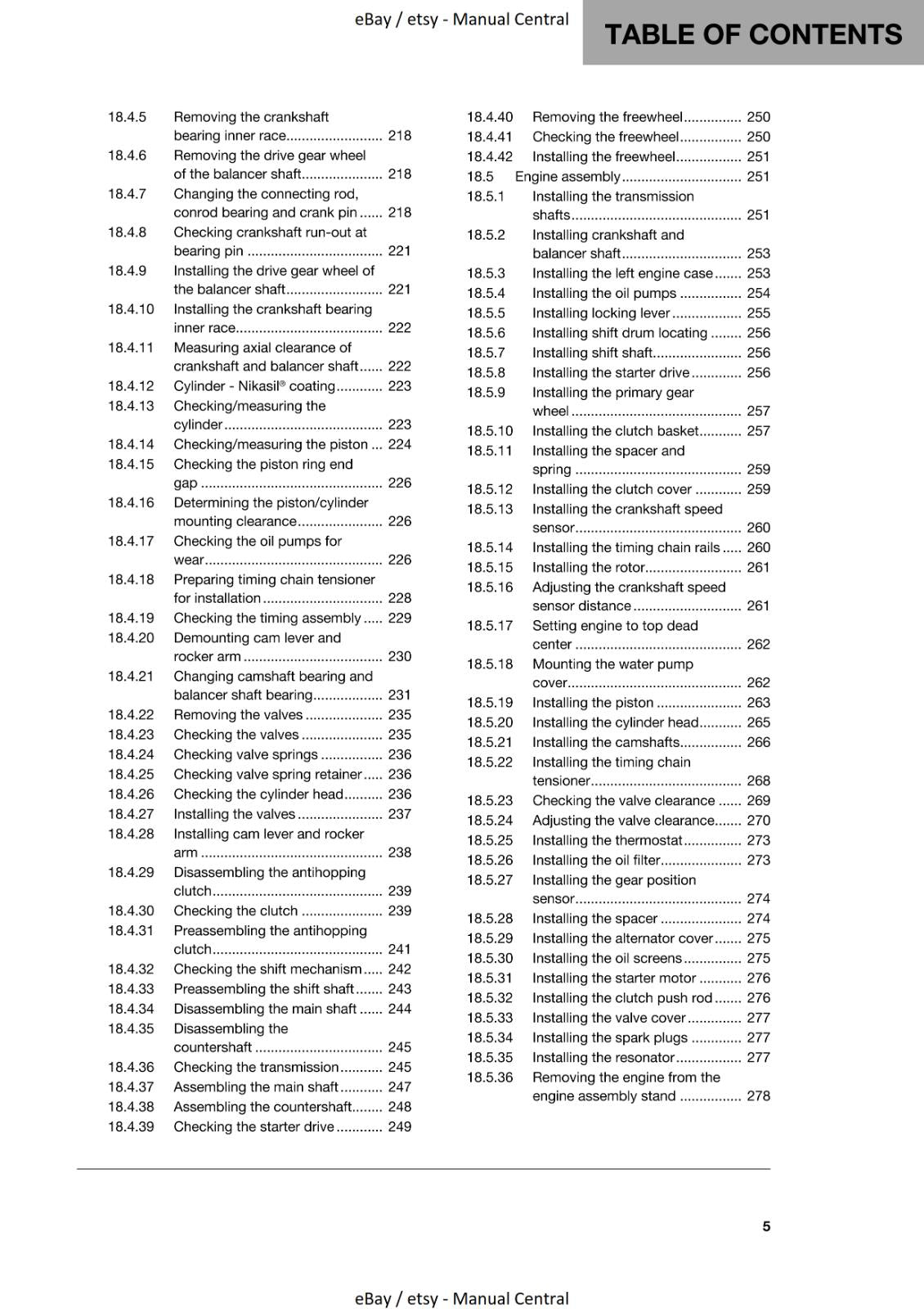 HUSQVARNA 2019 - 701 ENDURO REPAIR WORKSHOP SERVICE MANUAL REPRINTED COMB BOUND