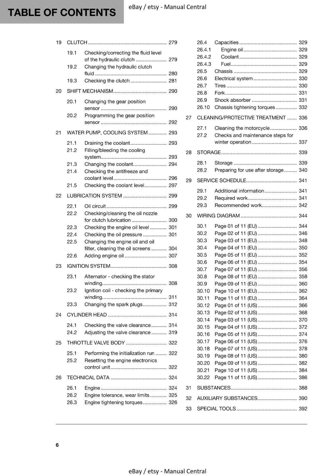 HUSQVARNA 2019 - 701 ENDURO REPAIR WORKSHOP SERVICE MANUAL REPRINTED COMB BOUND