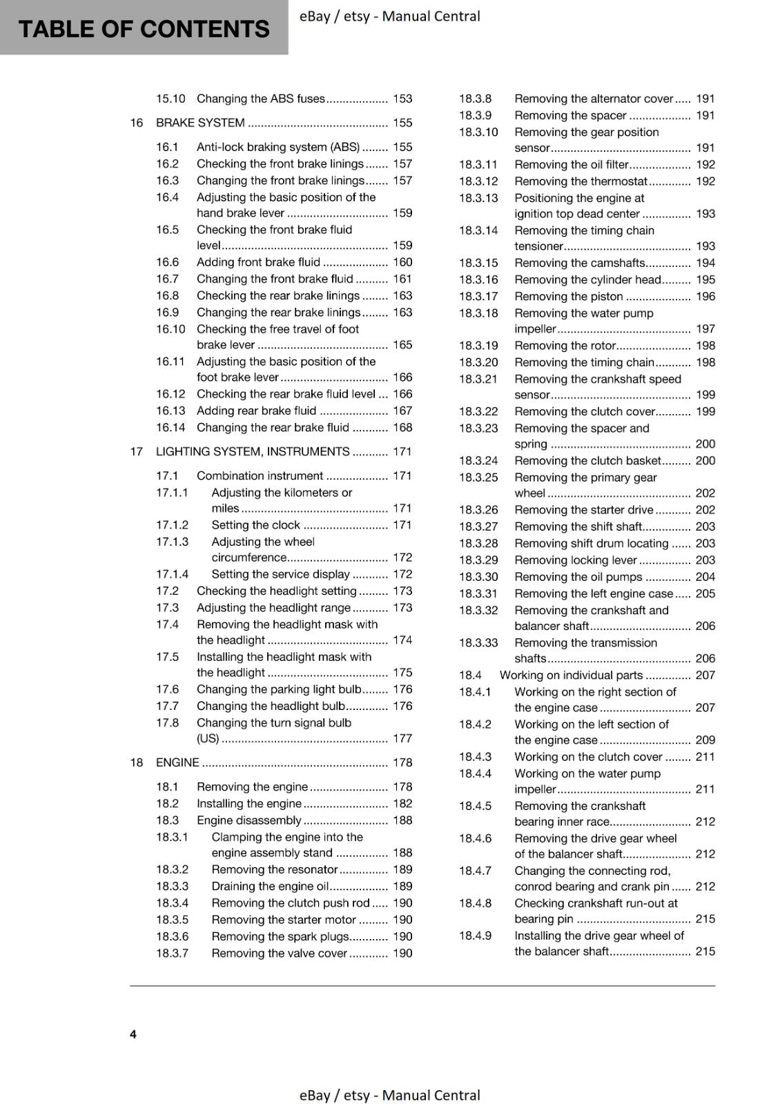 HUSQVARNA 2019 701 SUPERMOTO REPAIR WORKSHOP SERVICE MANUAL REPRINTED COMB BOUND
