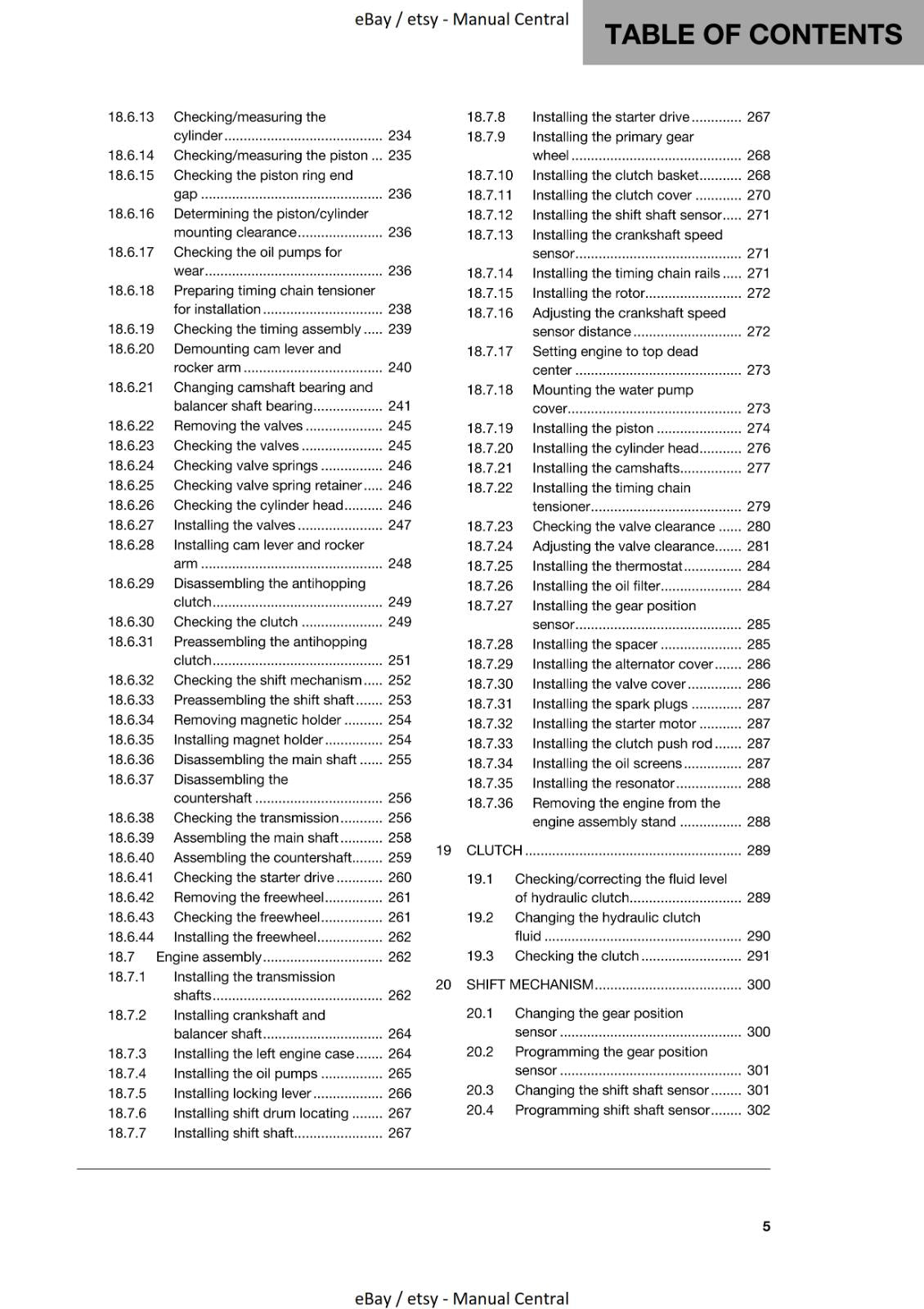 HUSQVARNA 2019 SVARTPILEN 701 & STYLE REPAIR WORKSHOP SERVICE MANUAL REPRINTED