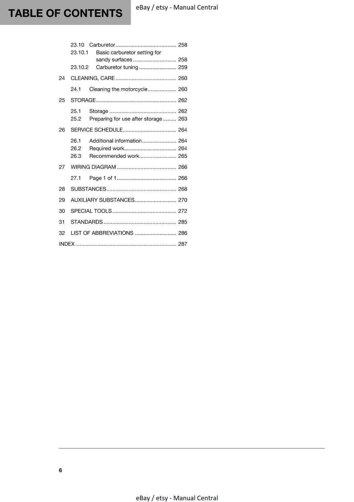 HUSQVARNA 2019 TC 125 REPAIR WORKSHOP SERVICE MANUAL REPRINTED