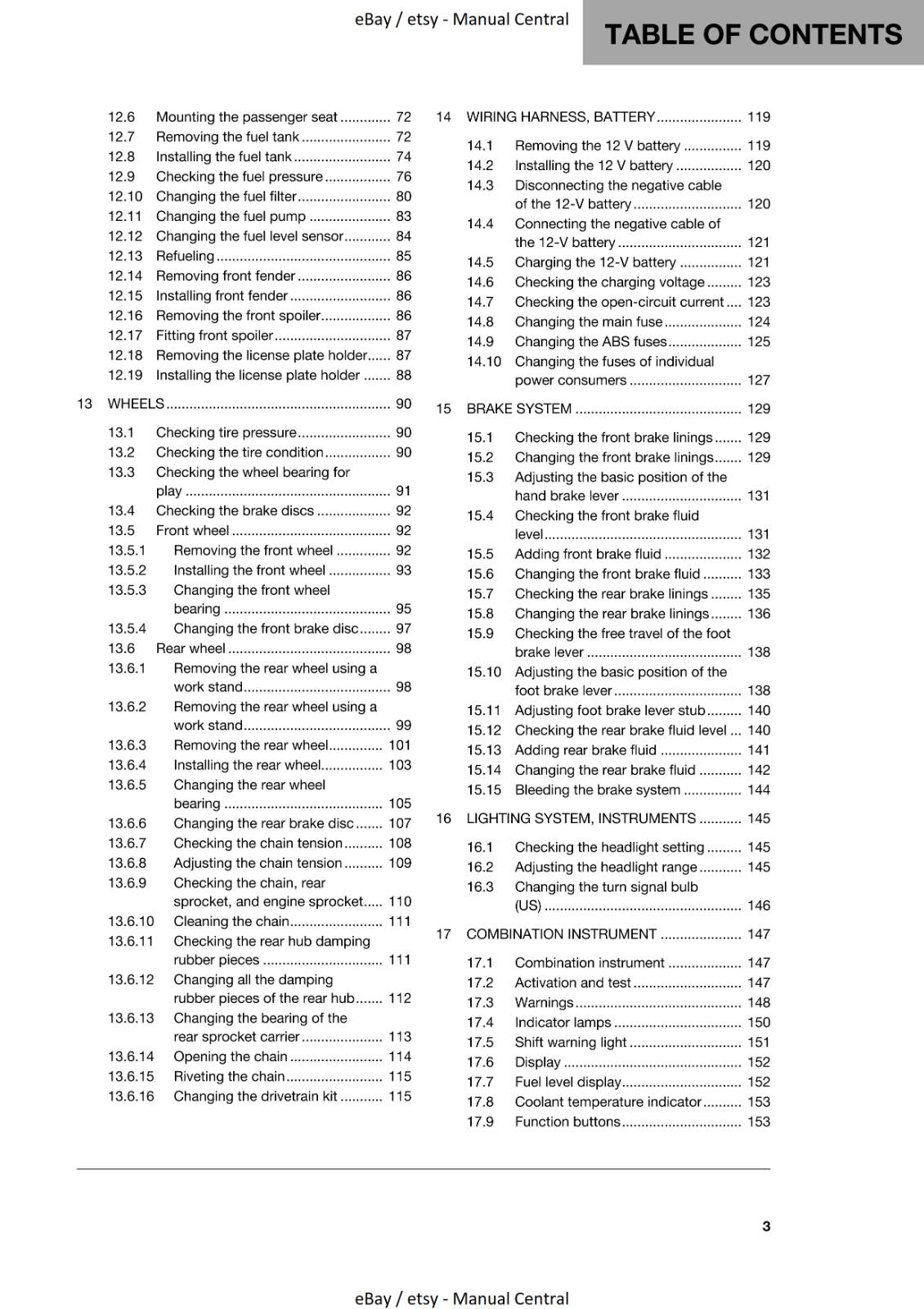 HUSQVARNA 2019 VITPILEN 701 REPAIR WORKSHOP SERVICE MANUAL REPRINTED