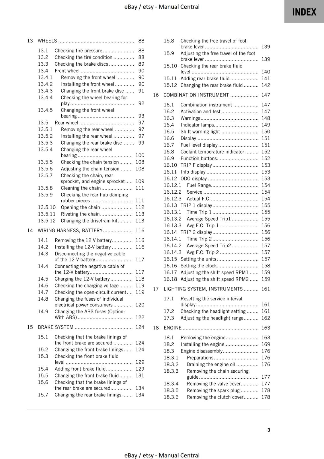 KTM 2022 - 250 DUKE- REPAIR WORKSHOP SERVICE MANUAL REPRINTED