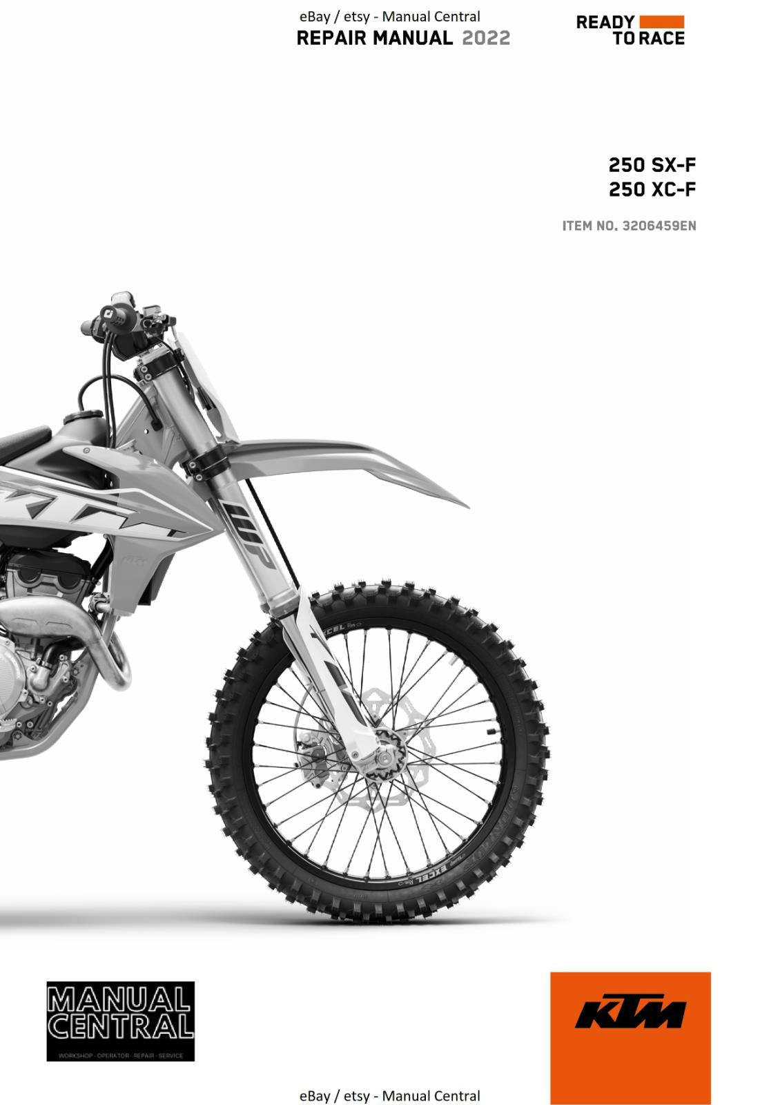 KTM 2022 - 250 SX-F XC-F- REPAIR WORKSHOP SERVICE MANUAL REPRINTED