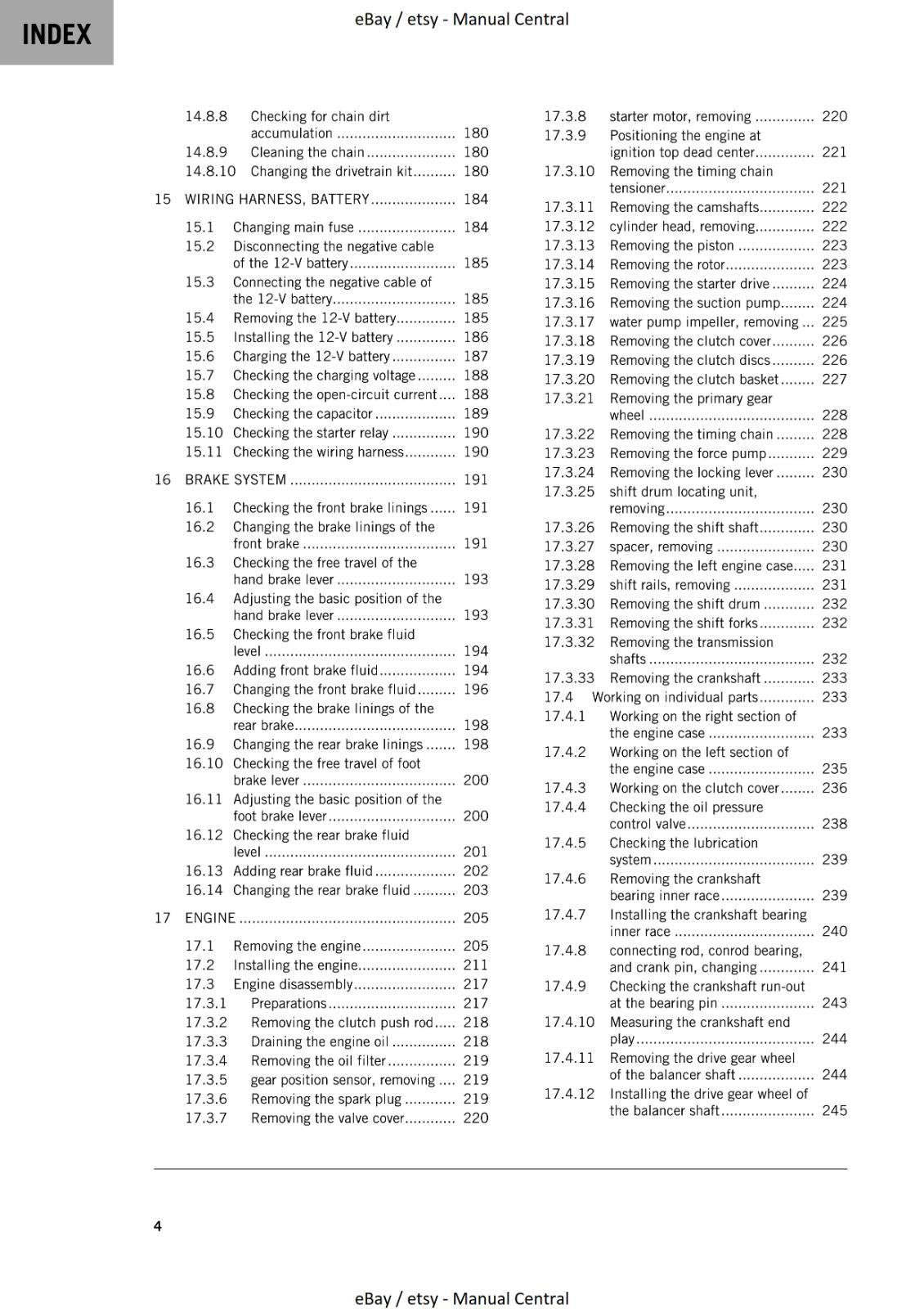 KTM 2022 - 250 SX-F XC-F- REPAIR WORKSHOP SERVICE MANUAL REPRINTED