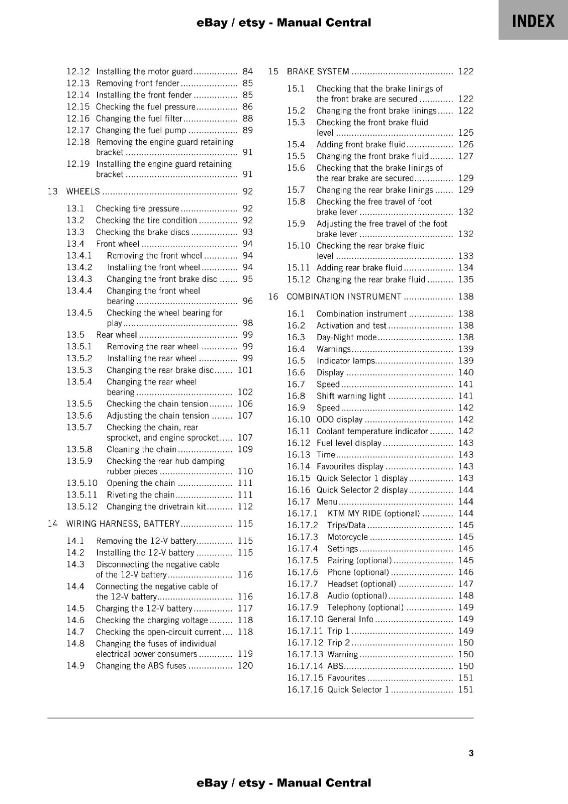 KTM 2022 - 390 ADVENTURE- REPAIR WORKSHOP SERVICE MANUAL REPRINTED
