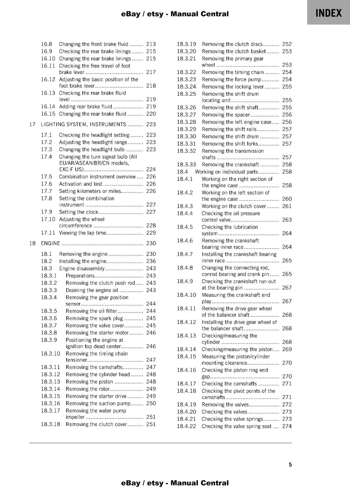 KTM 2022 - 350 EXC-F FACTORY EDITION - REPAIR WORKSHOP SERVICE MANUAL REPRINTED