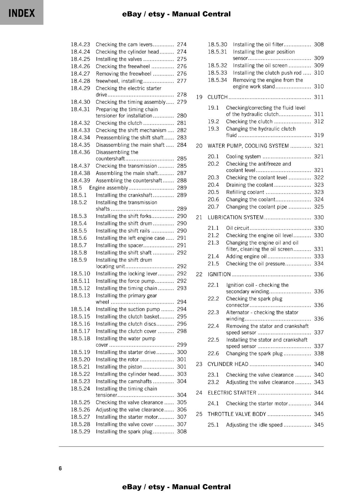 KTM 2022 - 350 EXC-F FACTORY EDITION - REPAIR WORKSHOP SERVICE MANUAL REPRINTED