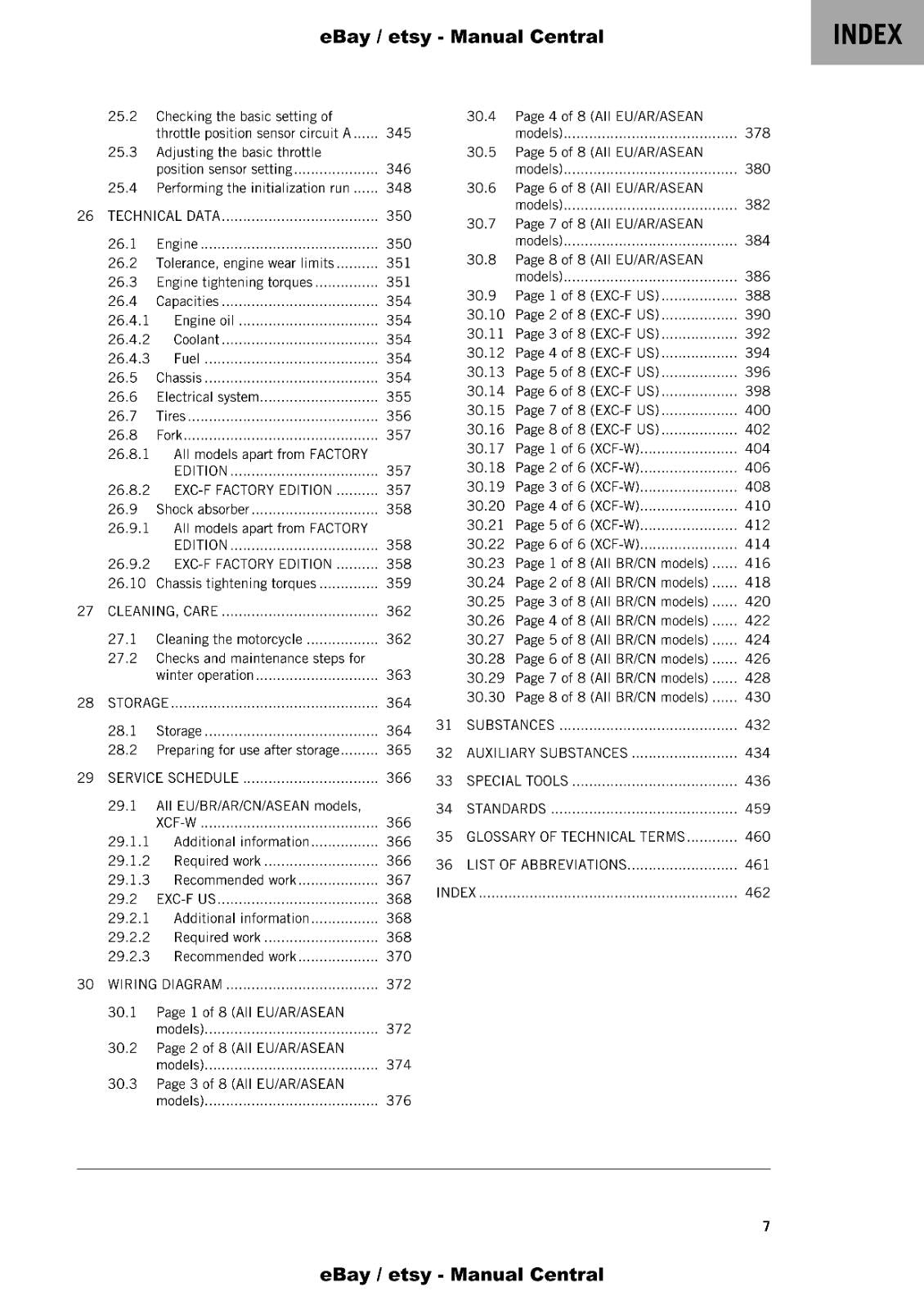 KTM 2022 - 350 EXC-F FACTORY EDITION - REPAIR WORKSHOP SERVICE MANUAL REPRINTED