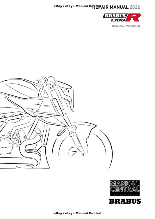 KTM 2022 - BRABUS 1300 R 1300R - REPAIR WORKSHOP SERVICE MANUAL REPRINTED