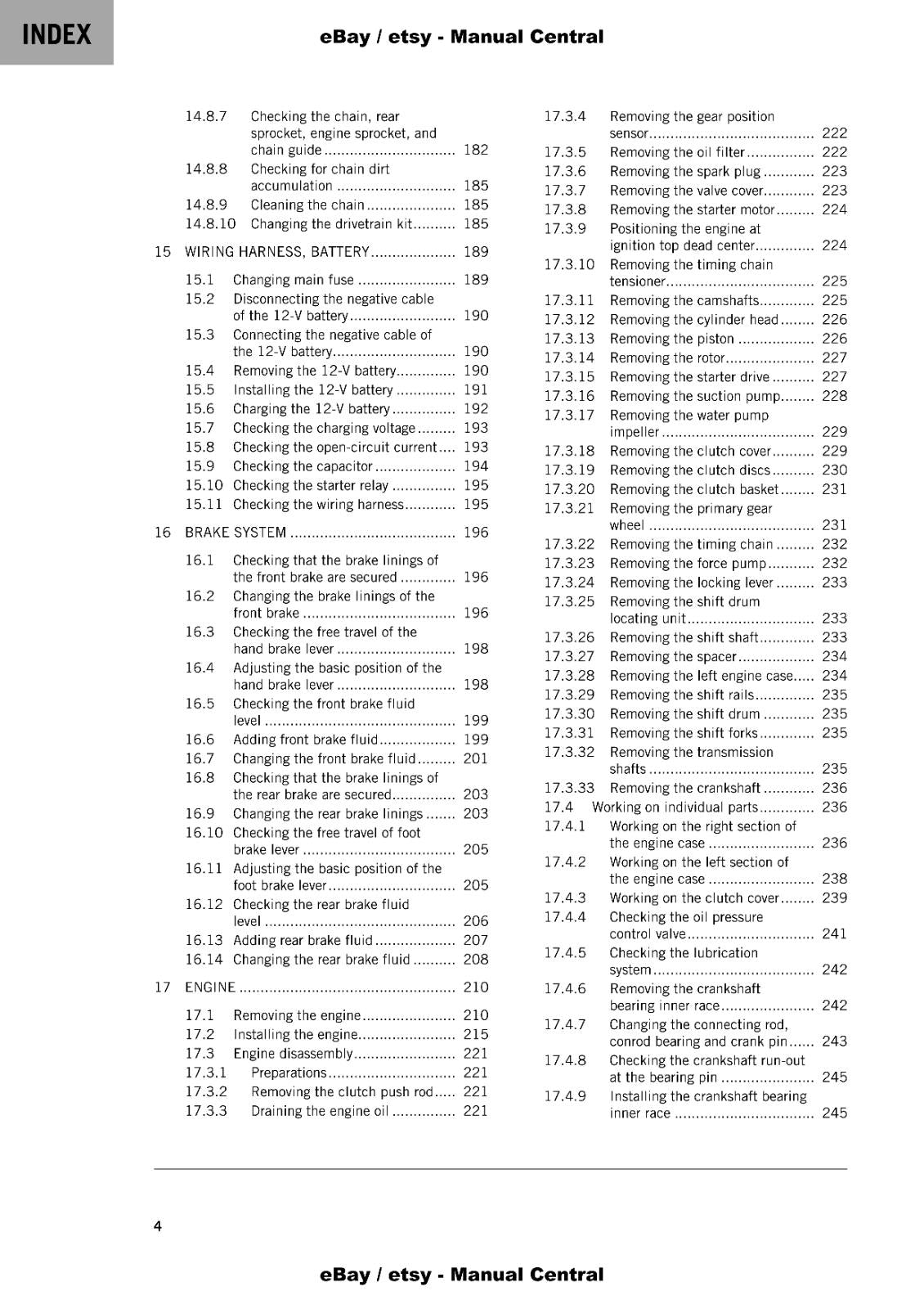 KTM 2022 - 350 SX-F XC-F FACTORY - REPAIR WORKSHOP SERVICE MANUAL REPRINTED