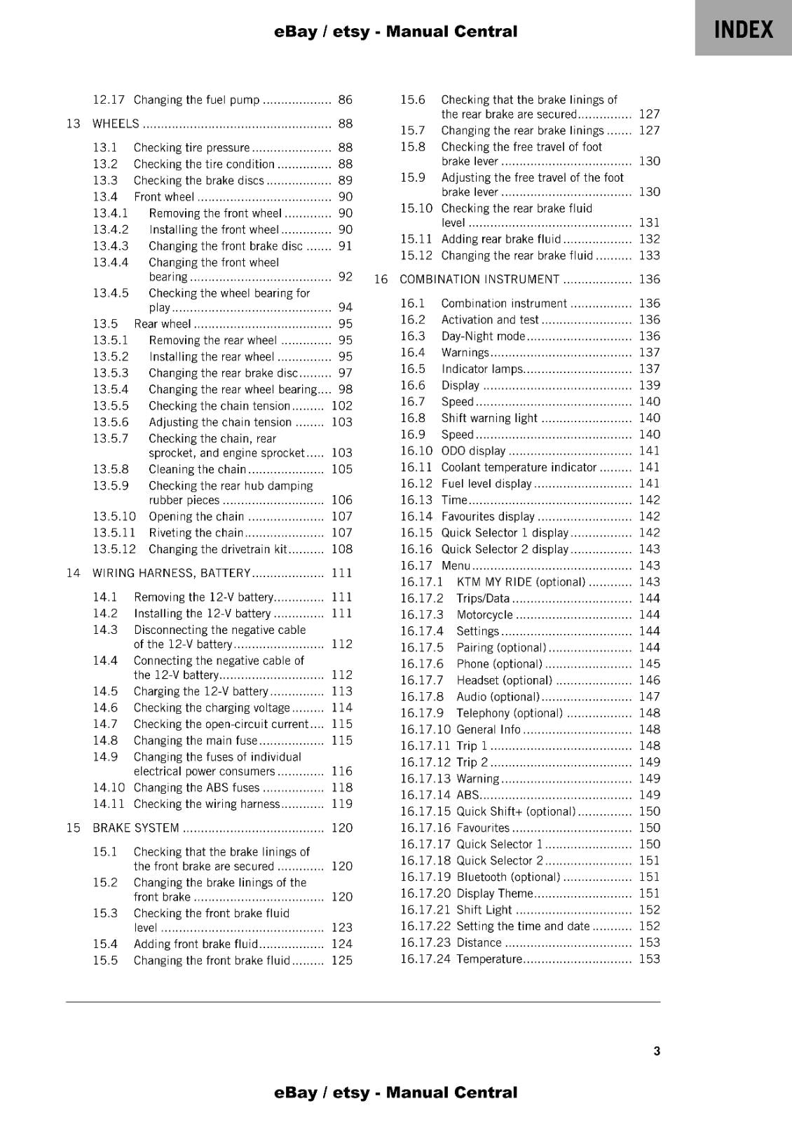 KTM 2022 - 390 DUKE - REPAIR WORKSHOP SERVICE MANUAL REPRINTED