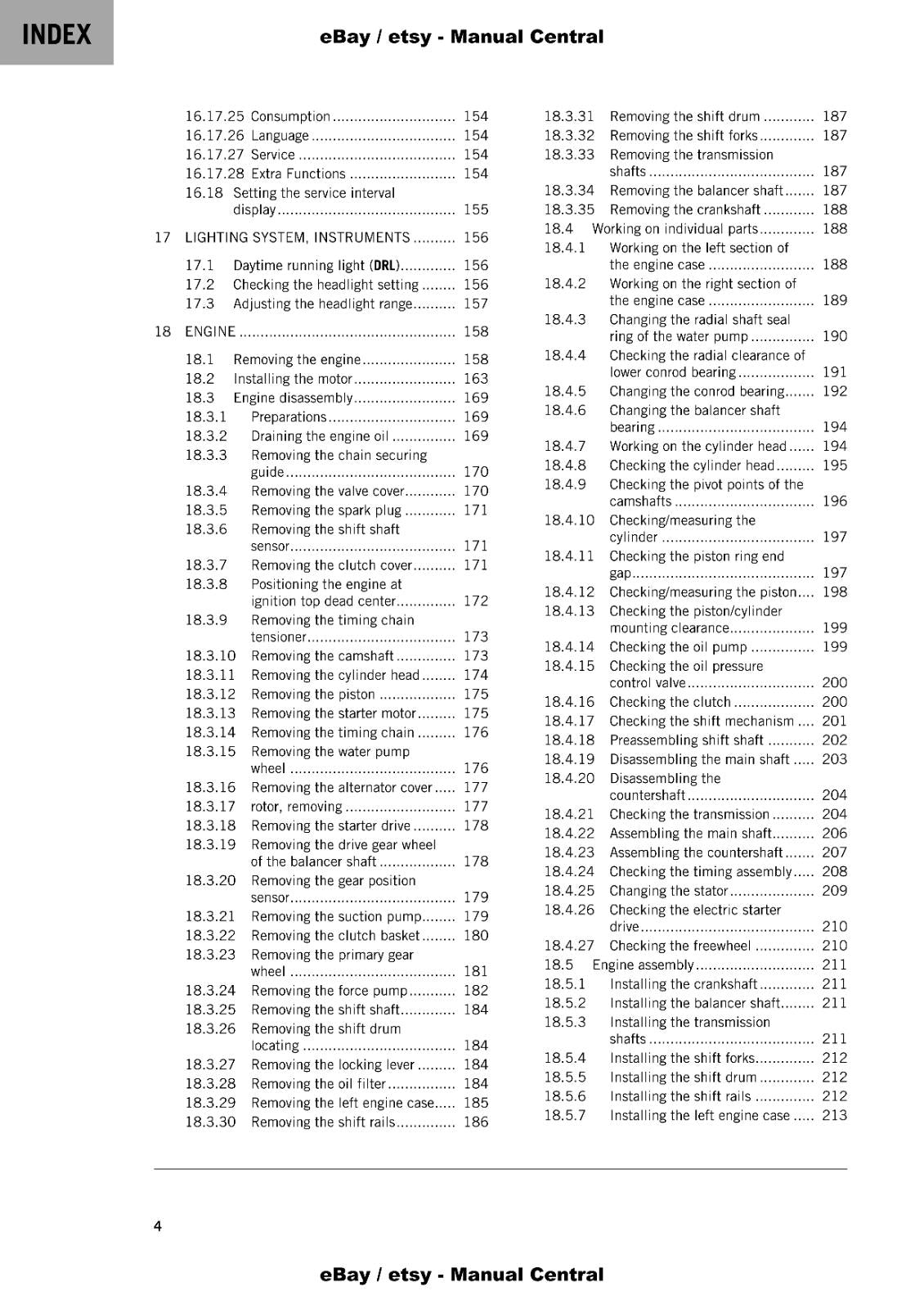 KTM 2022 - 390 DUKE - REPAIR WORKSHOP SERVICE MANUAL REPRINTED