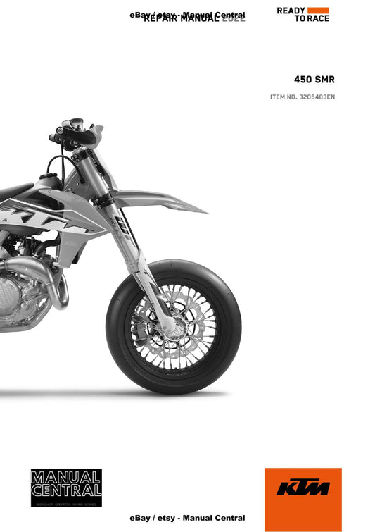 KTM 2022 - 450 SMR - REPAIR WORKSHOP SERVICE MANUAL REPRINT