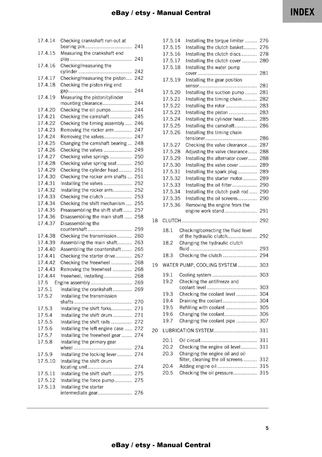 KTM 2022 - 450 SX-F XC-F - REPAIR WORKSHOP SERVICE MANUAL REPRINT