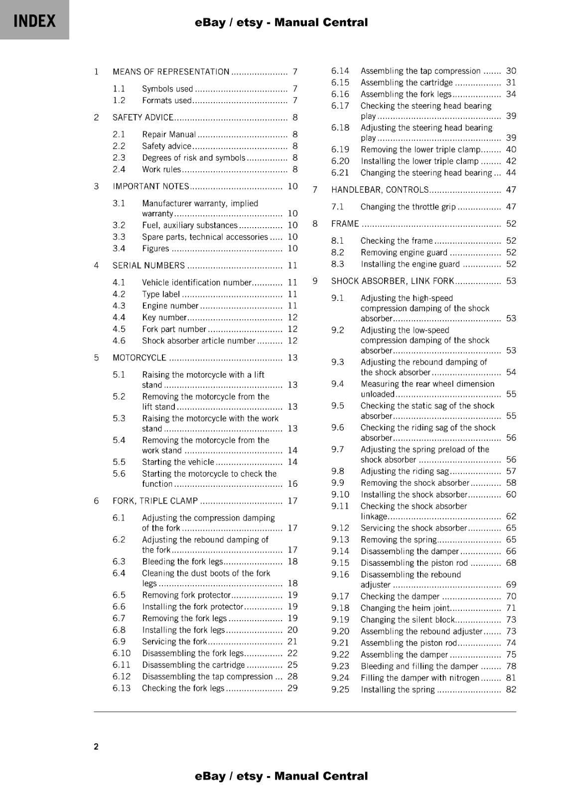 KTM 2022 - 690 ENDURO R EU- REPAIR WORKSHOP SERVICE MANUAL REPRINT