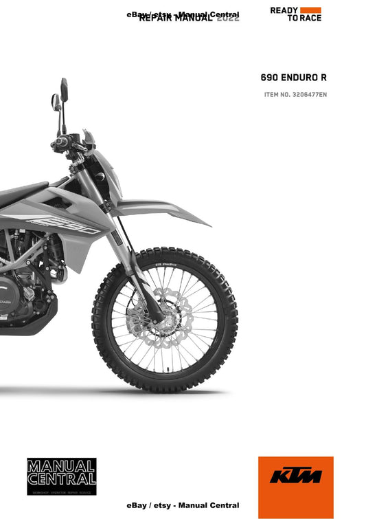 KTM 2022 - 690 ENDURO R US - REPAIR WORKSHOP SERVICE MANUAL REPRINT
