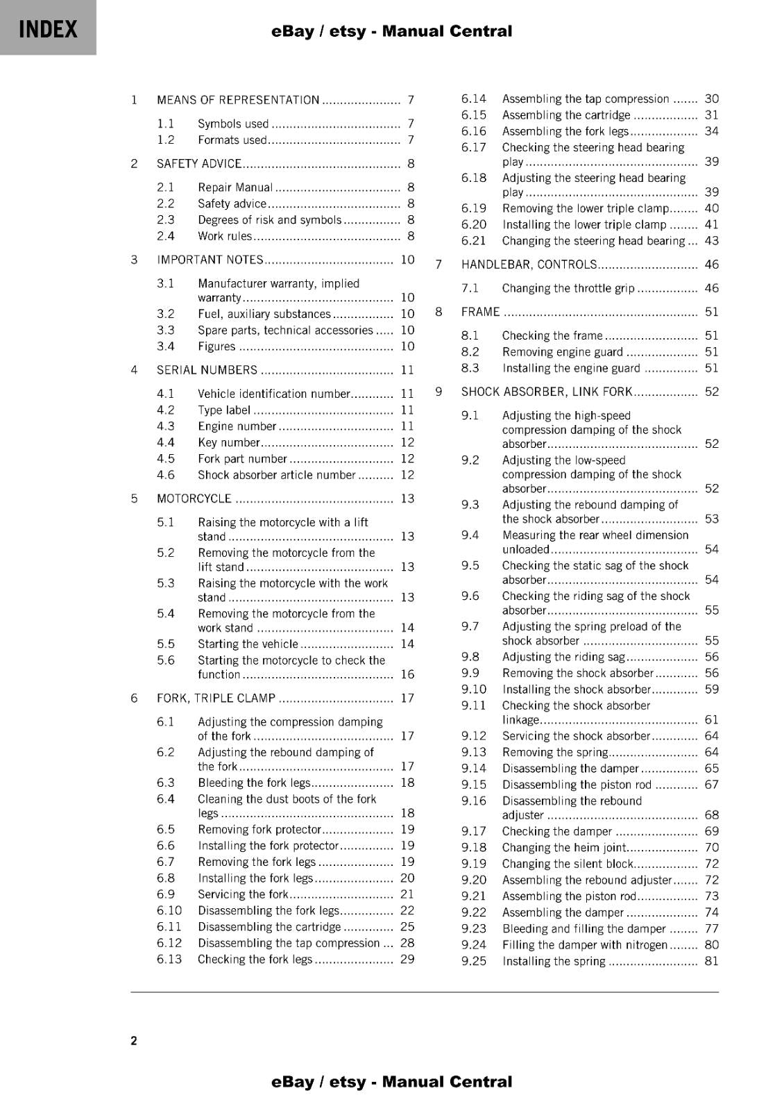 KTM 2022 - 690 ENDURO R US - REPAIR WORKSHOP SERVICE MANUAL REPRINT