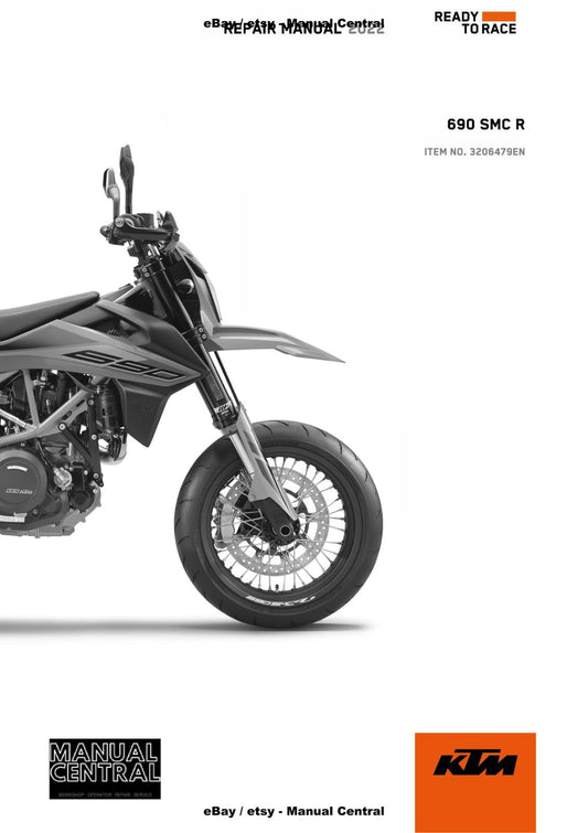 KTM 2022 - 690 SMC R US EDITION - REPAIR WORKSHOP SERVICE MANUAL REPRINT