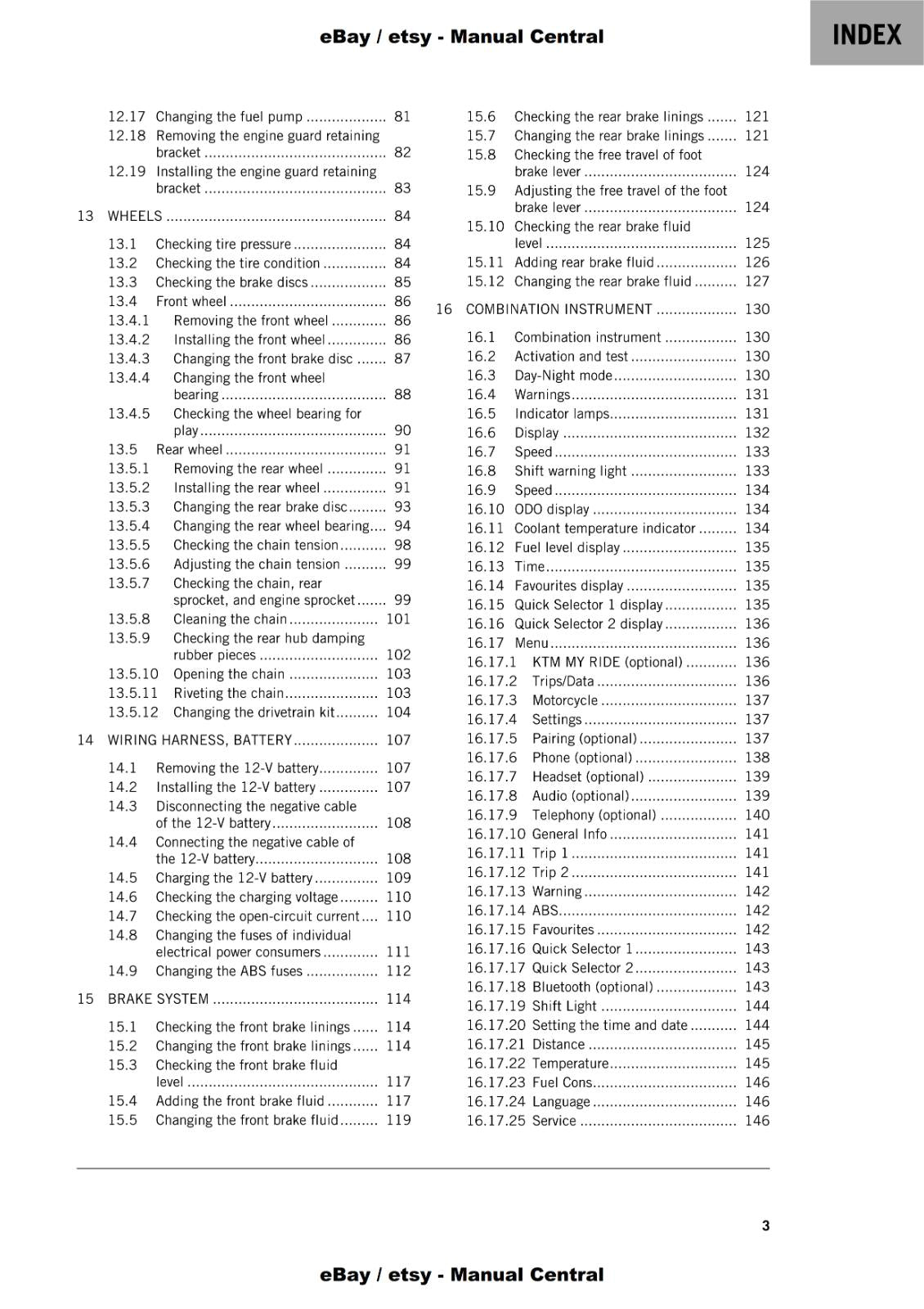 KTM 2020 - 390 ADVENTURE - WORKSHOP REPAIR SERVICE MANUAL REPRINTED