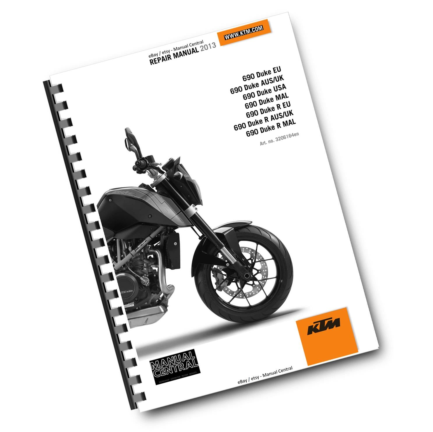 KTM 2013 - 690 DUKE & R  - WORKSHOP SERVICE MANUAL REPRINTED