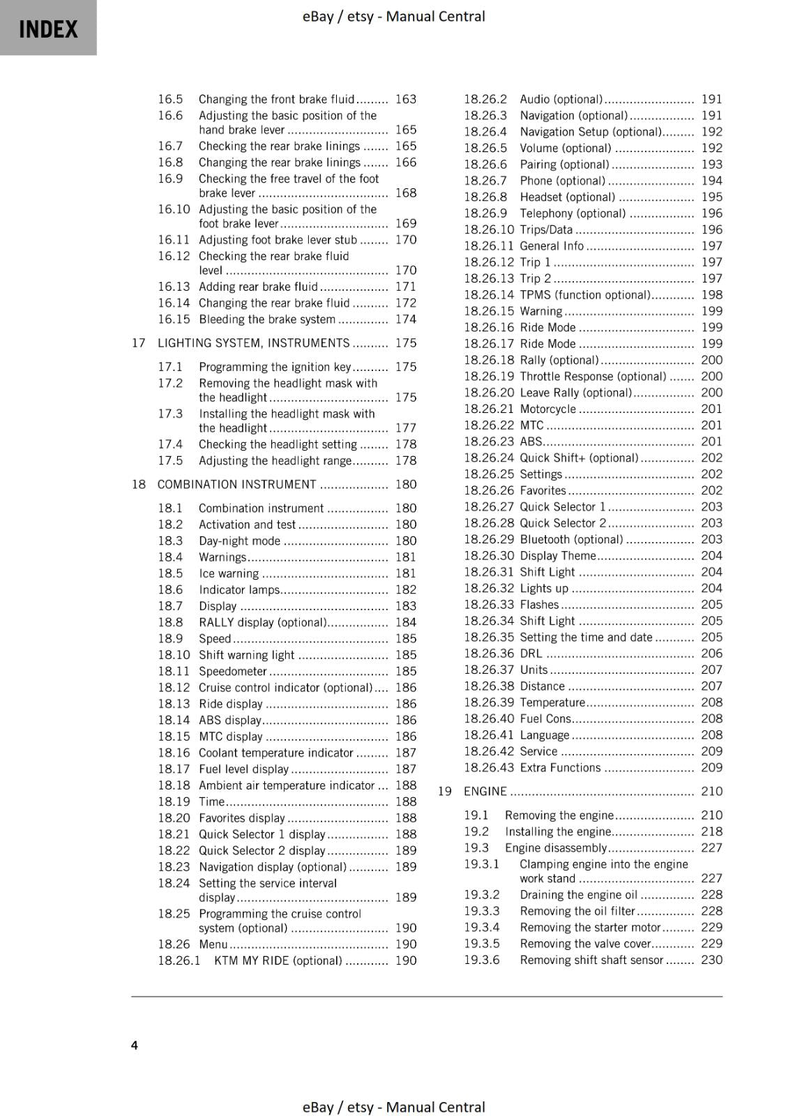 KTM 2022 - 790 ADVENTURE - REPAIR WORKSHOP SERVICE MANUAL REPRINT