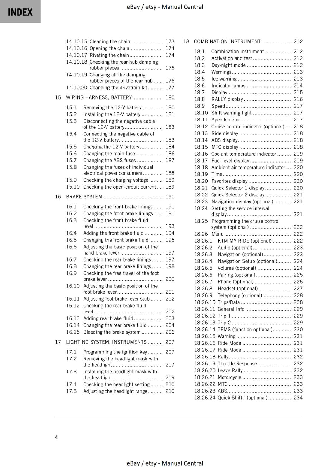 KTM 2022 - 790 ADVENTURE R - REPAIR WORKSHOP SERVICE MANUAL REPRINT