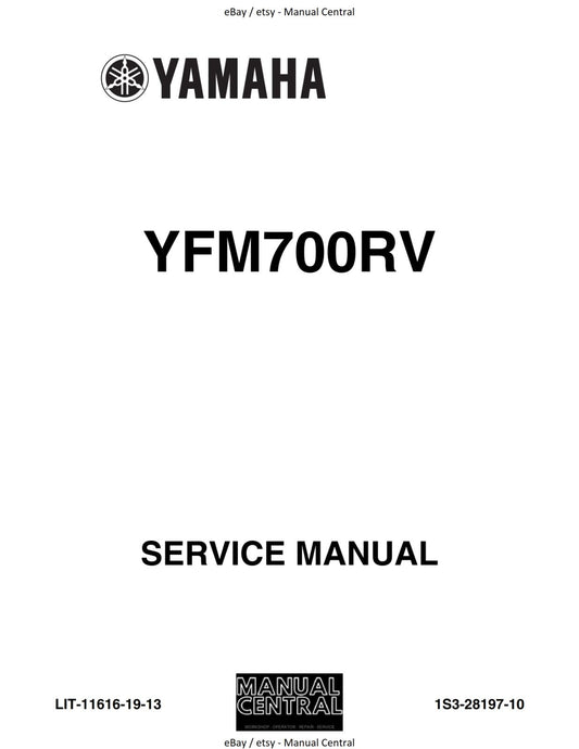 YAMAHA ATV - YFM700RV - YFM 700RV - SERVICE MANUAL REPRINT 2005 EDITION