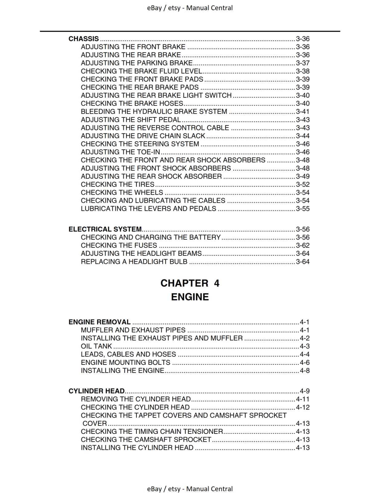 YAMAHA ATV - YFM700RV - YFM 700RV - SERVICE MANUAL REPRINT 2005 EDITION