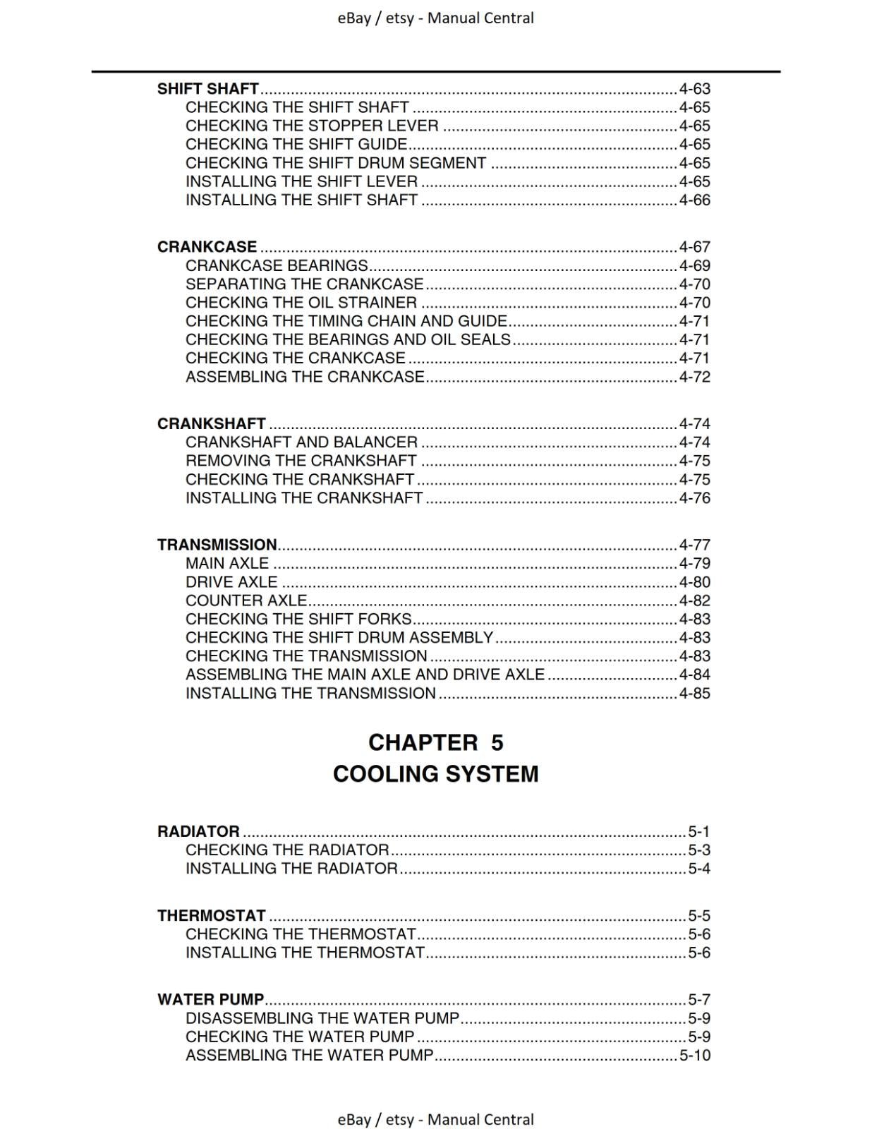 YAMAHA ATV - YFM700RV - YFM 700RV - SERVICE MANUAL REPRINT 2005 EDITION