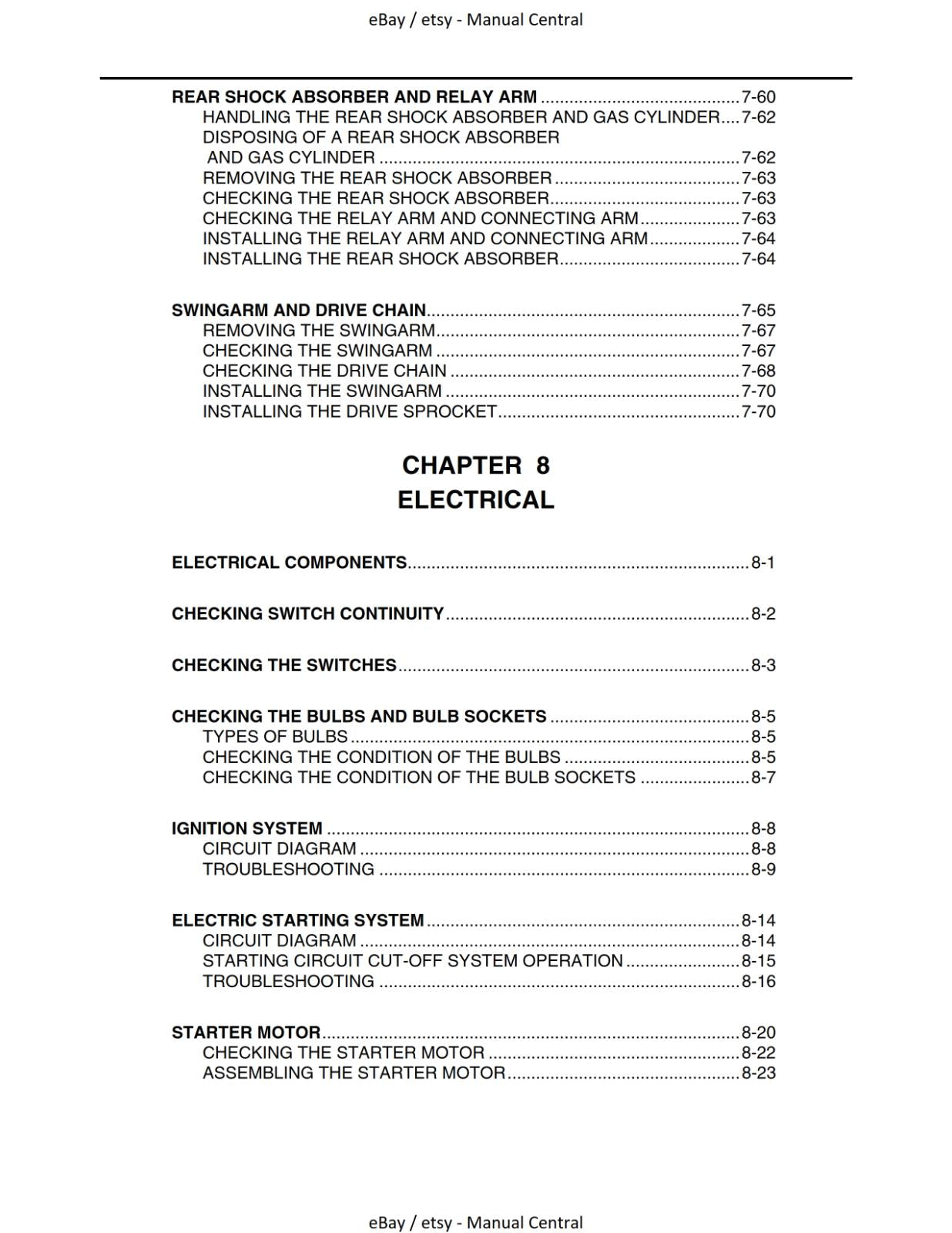 YAMAHA ATV - YFM700RV - YFM 700RV - SERVICE MANUAL REPRINT 2005 EDITION