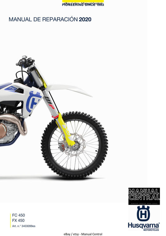MANUAL DE REPARACION HUSQVARNA 2020 - FC FX 450 - SPANISH LANGUAGE