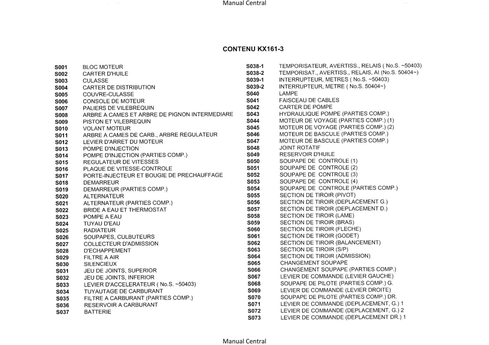 KUBOTA EXCAVATOR KX161-3 ILLUSTRATED PARTS MANUAL REPRINTED COMB BOUND