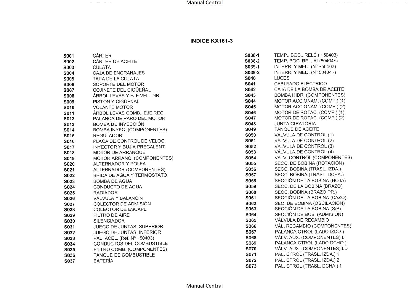 KUBOTA EXCAVATOR KX161-3 ILLUSTRATED PARTS MANUAL REPRINTED COMB BOUND