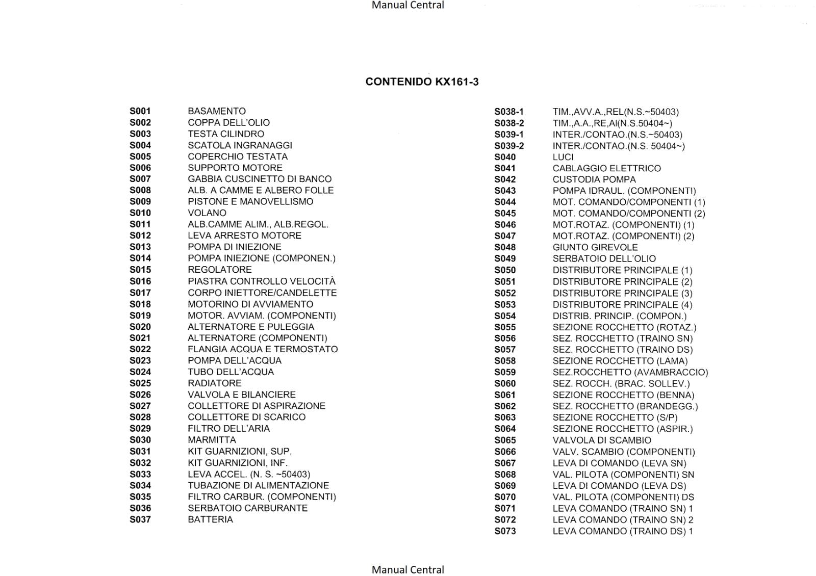 KUBOTA EXCAVATOR KX161-3 ILLUSTRATED PARTS MANUAL REPRINTED COMB BOUND