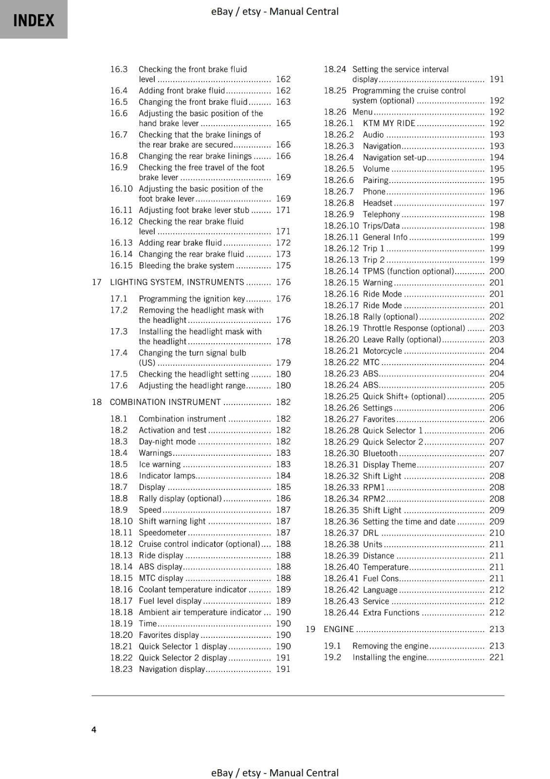 KTM 2022 - 890 ADVENTURE & L - REPAIR WORKSHOP SERVICE MANUAL REPRINT