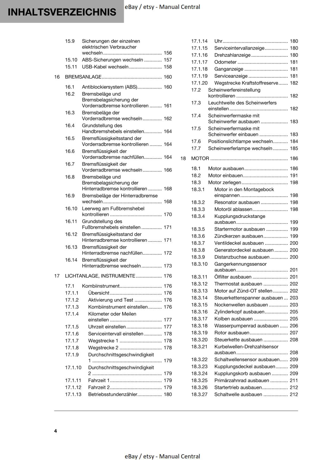 GERMAN LANGUAGE - HUSQVARNA 2022 - 701 ENDURO EU - REPARATURANLEITUNG REPRINTED