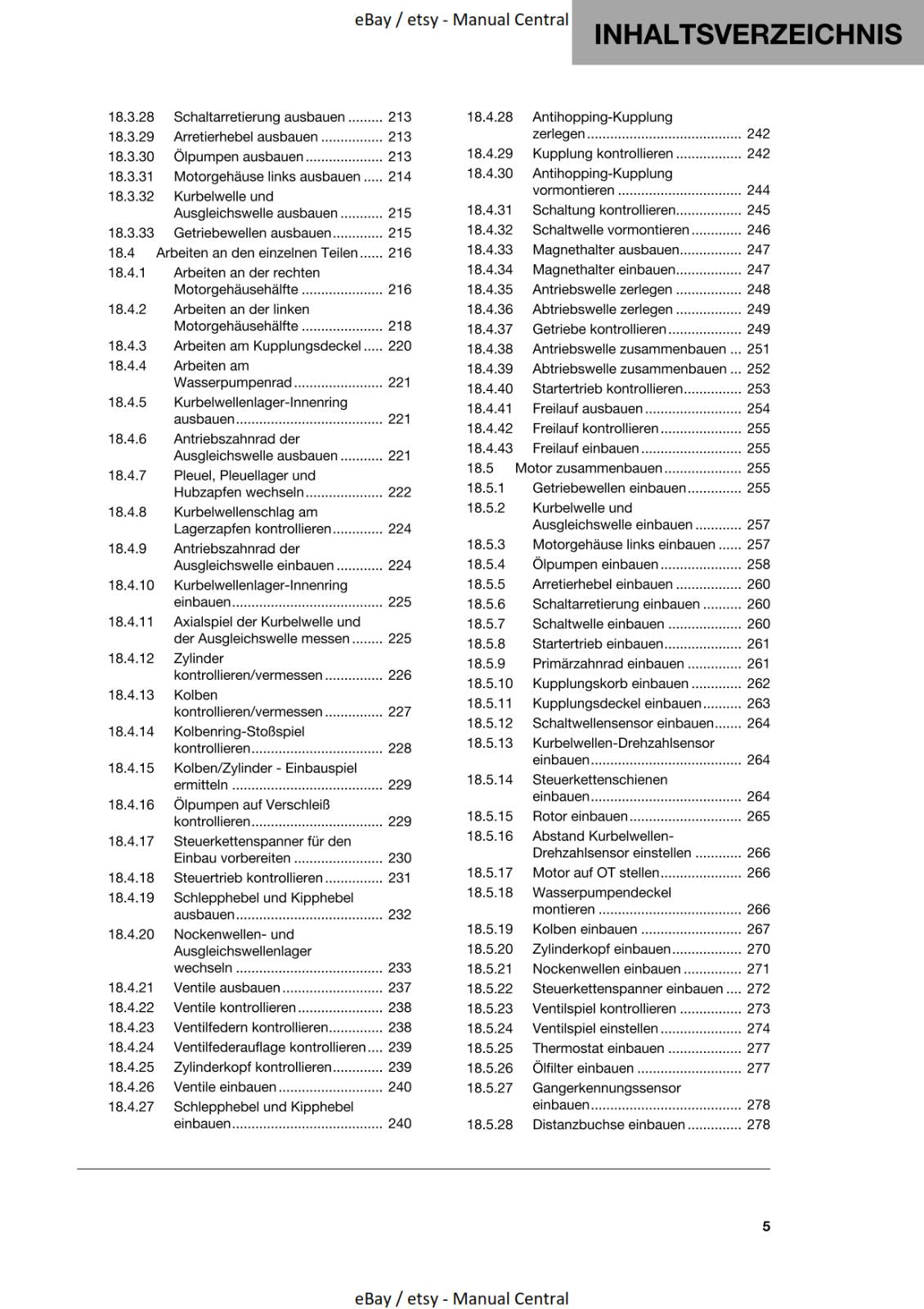 GERMAN LANGUAGE - HUSQVARNA 2022 - 701 ENDURO EU - REPARATURANLEITUNG REPRINTED