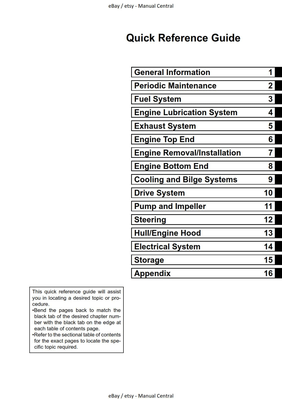 KAWASAKI 1200 STX-R -JET SKI WATERCRAFT SERVICE MANUAL 2004 - 2005 REPRINTED