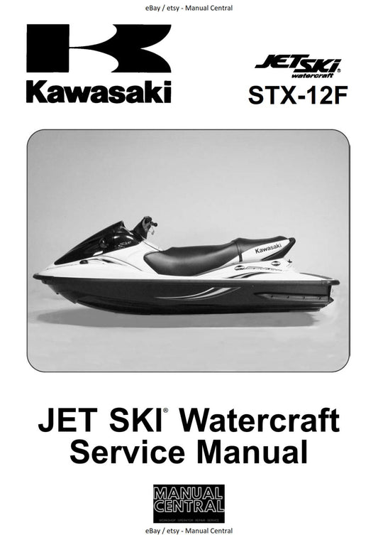 KAWASAKI JET SKI JT1200-B1 B2-  STX-12F SERVICE MANUAL 03-04 EDITION REPRINTED