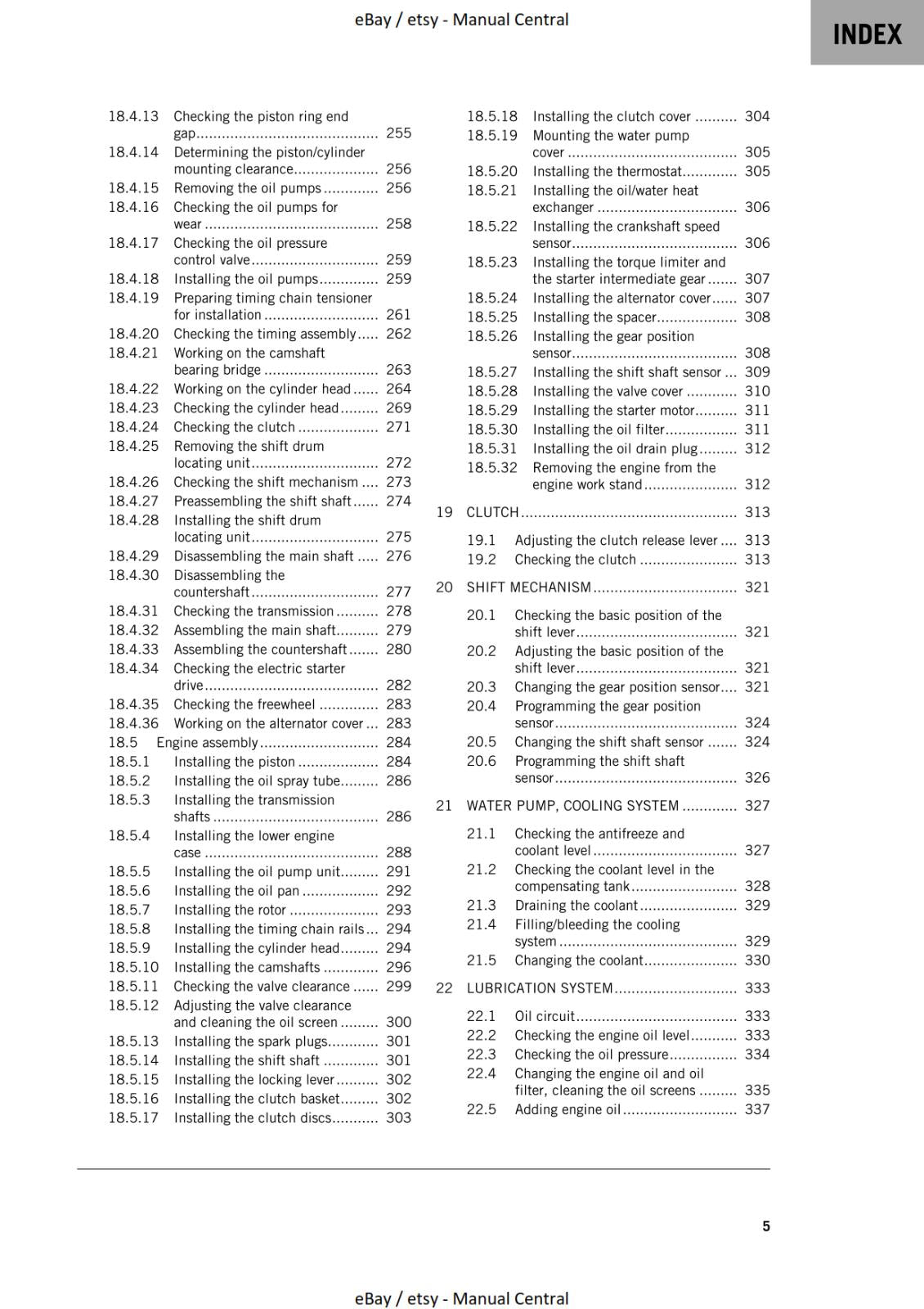 KTM 2022 - 890 DUKE & GP - REPAIR WORKSHOP SERVICE MANUAL REPRINT